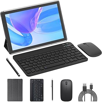 Android 14 Tablet 2 in 1 Tablets 10 Inch Tablet with
